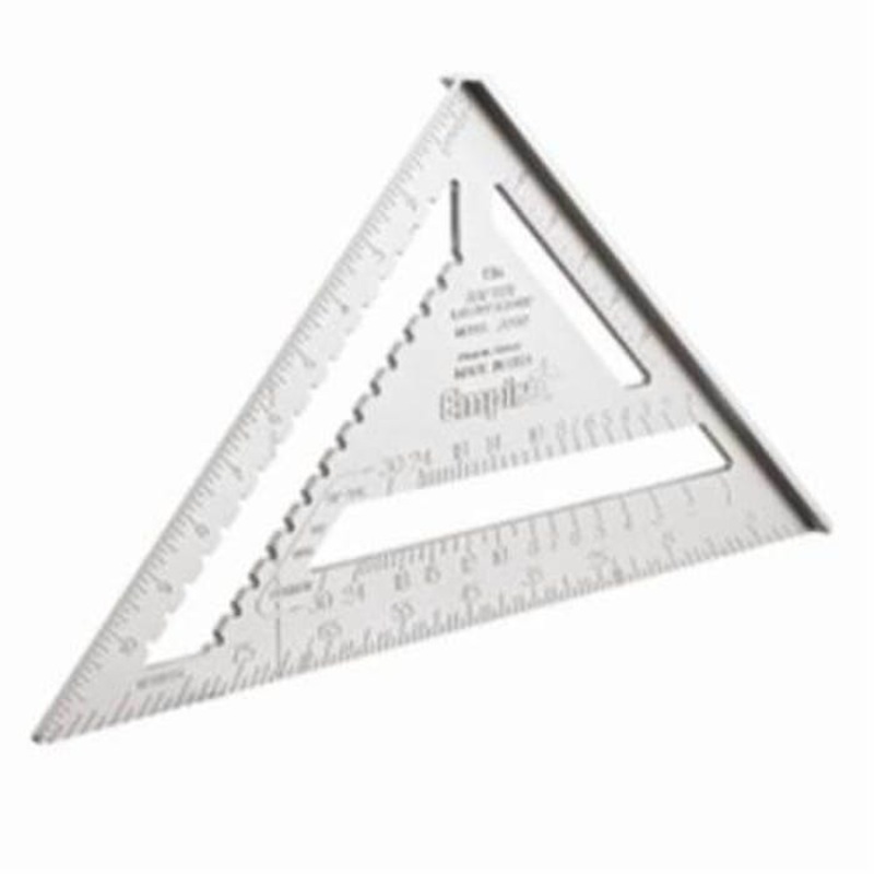 Empire 3990 Magnum Heavy Duty Rafter Square, 12 in L, 1/8 in Graduation, 12 in Tongue, Aluminum