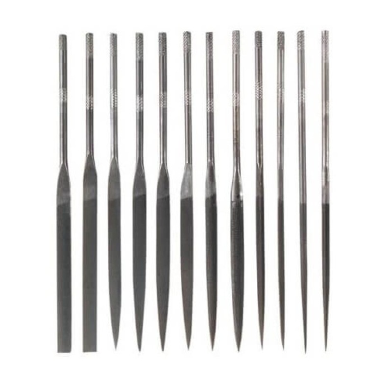 General S475 Swiss Pattern Needle File Set, 12 pc, #2 Single Cut