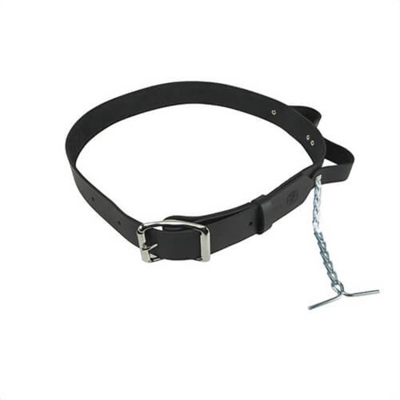 Klein 5207L Heavy Duty Electrician's Tool Belt, Size L, Leather, Black
