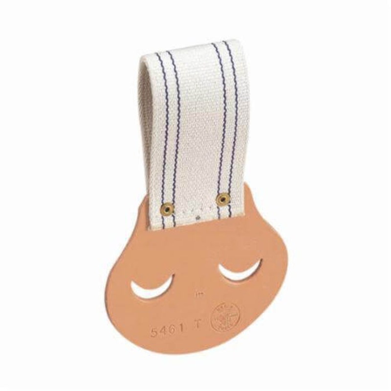 Klein 5461T Cotton Web Tunnel Wrench Holder, 1 pocket, Leather, Brown