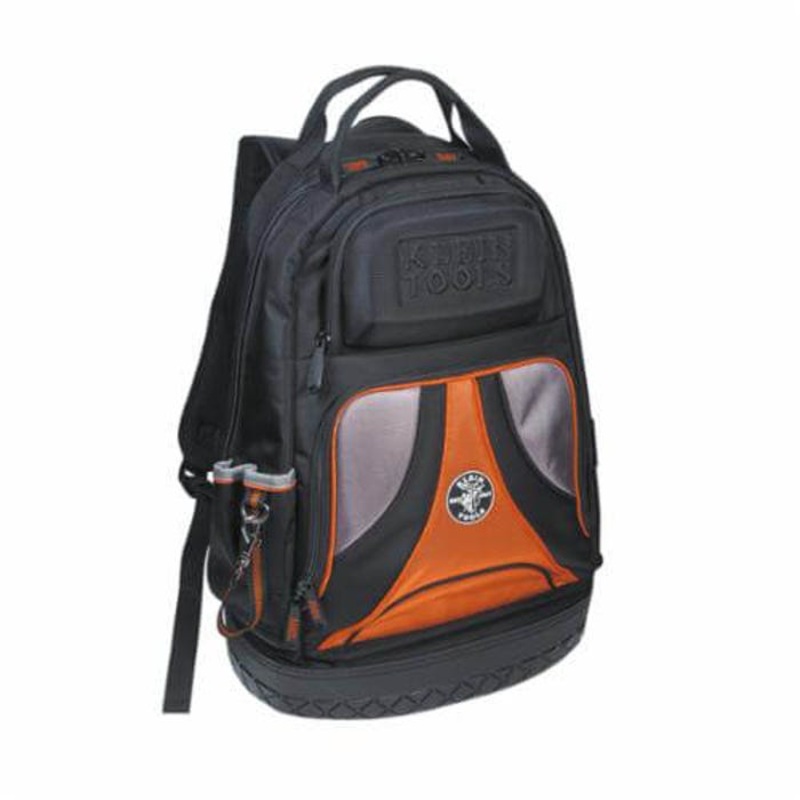 Klein Tradesman Pro 55421BP-14 Tradesman Pro Tool Backpack, Polyester, Black/Orange