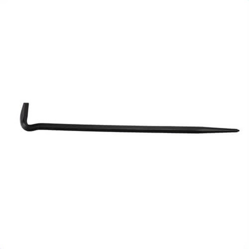 Mayhew 40101 Hex Body Rolling Head Pry Bar, 16 in OAL, Steel