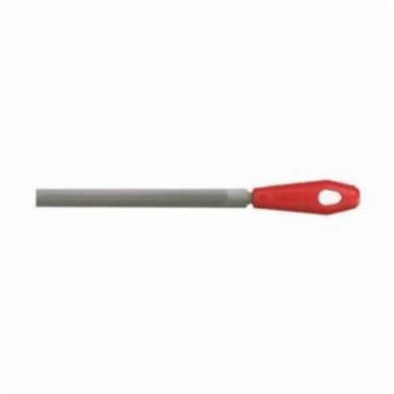 Nicholson 21745N Hand File, Half-Round, 8 in Length, Bastard Double Cut Type, Coarseness of Cut: American Pattern, 0.22 in Thickness, Tang