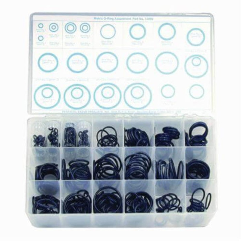 Precision Brand 13995 O-Ring Assortment, 350 pc, 70 Duro Buna-N Rubber