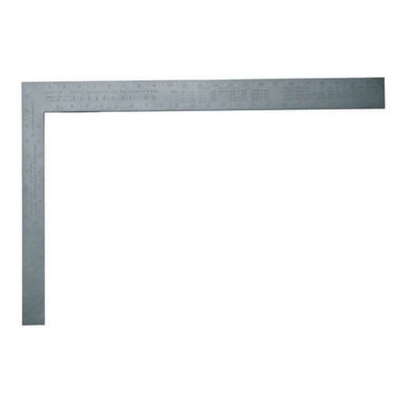Stanley 45-300 Carpenter's Square, 24 x 2 in, 1/8 in Face/Back Graduation, 45/60/30, 16 x 1-1/2 in Tongue, Aluminum
