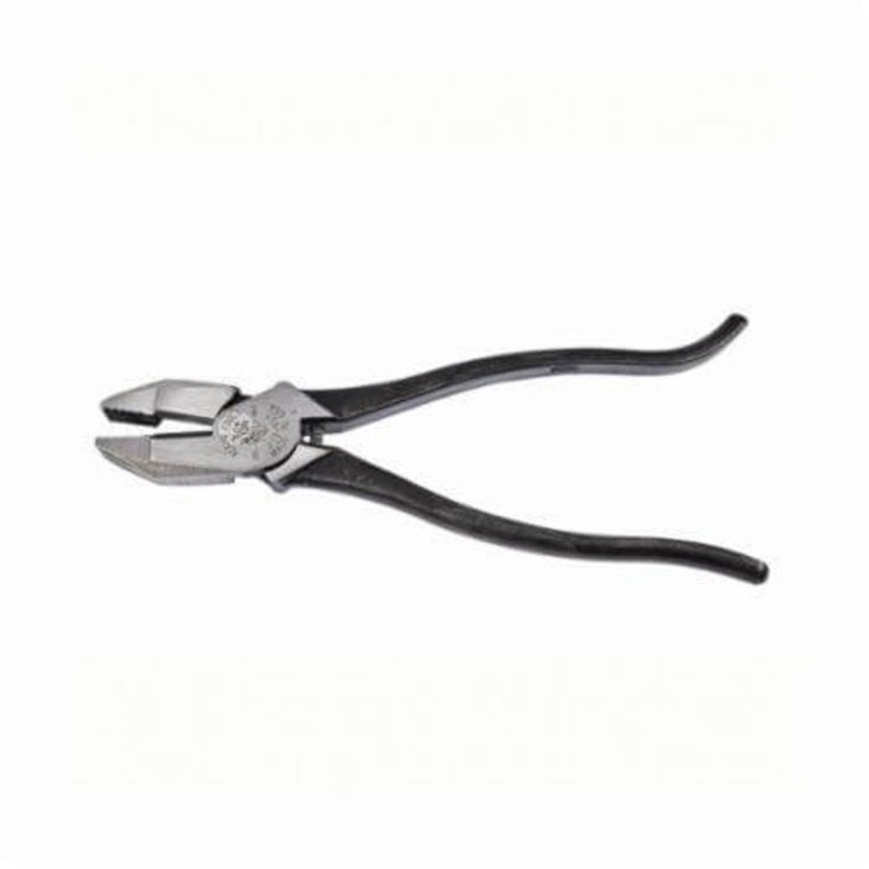 Klein 213-9ST Square Nose Ironworker's Plier with Plain Handle, 1.594 in L x 1.25 in W x 0.625 in Thick Steel Jaw