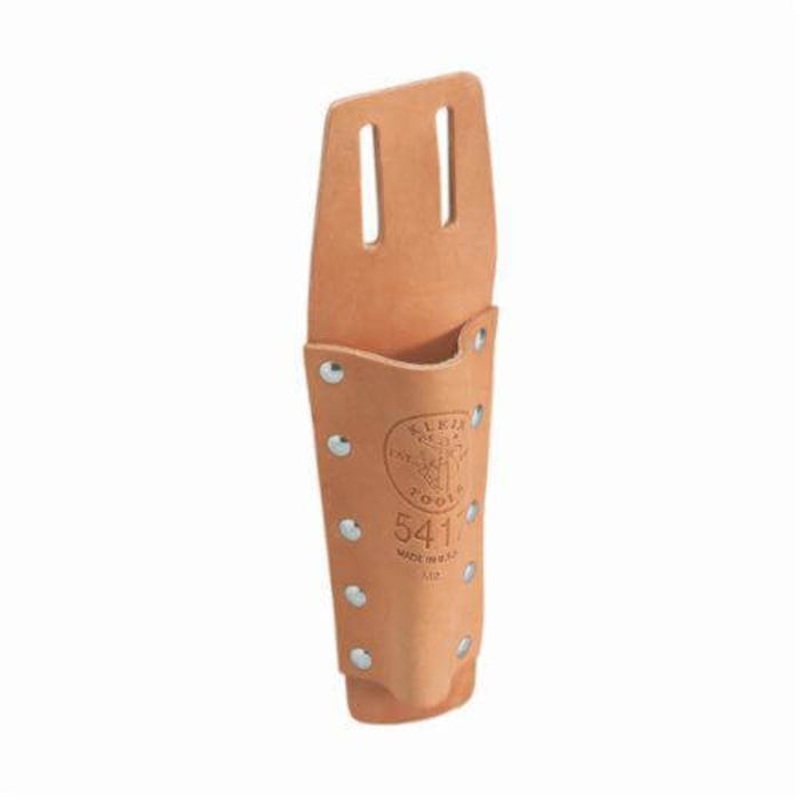 Klein 5417 Slotted Bull Pin Holder, 1 pocket, For use with Standard Bull Pin, Leather, Tan