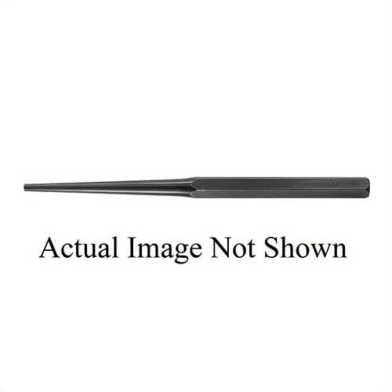 Klein 66340 Tapered Drift Punch, 1/8 in, 8 in OAL, High Carbon Steel Tip