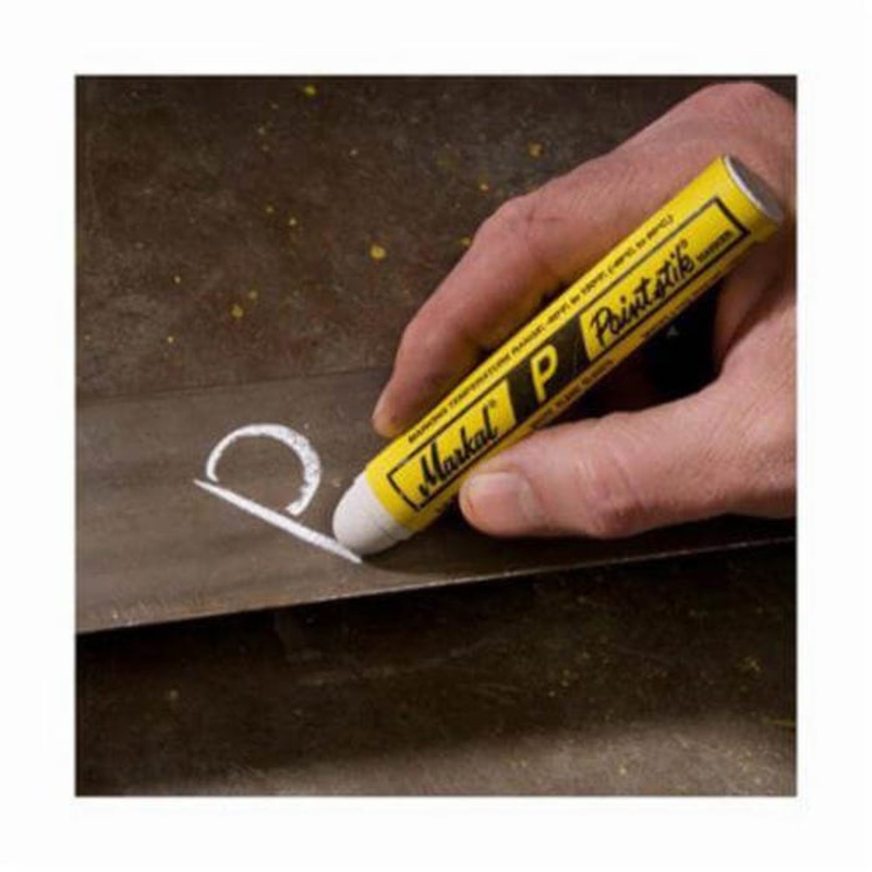 Markal 083420 P Paintstik Solid Paint Marker, 11/16 in, White