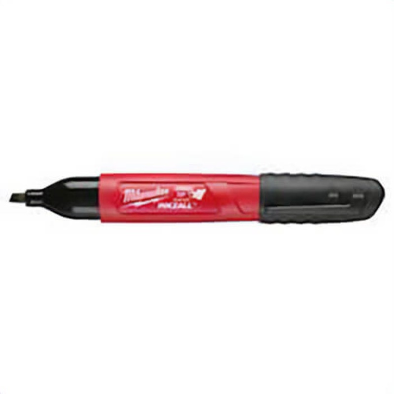Milwaukee 48-22-3103 Permanent Industrial Marker, Chisel Tip, Acrylic, Black