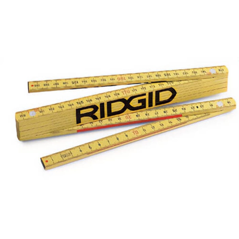 Ridgid 81280 Folding Metric Rule, 2 m L, 5/8 in W