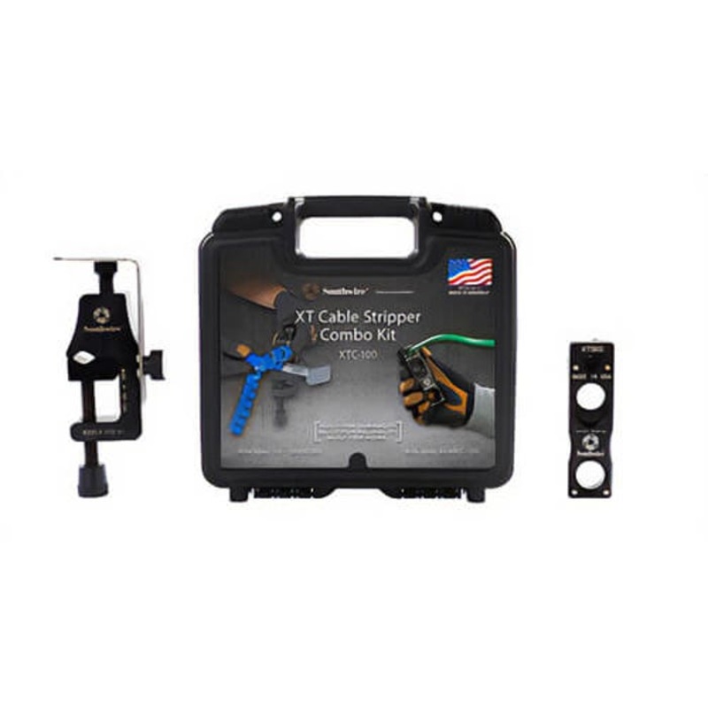 Southwire 59894501 Cable Stripper Combo Kit, 4 to 1/0 AWG Cable, 1 in L x 1-1/2 in W Jaw, Aluminum Body