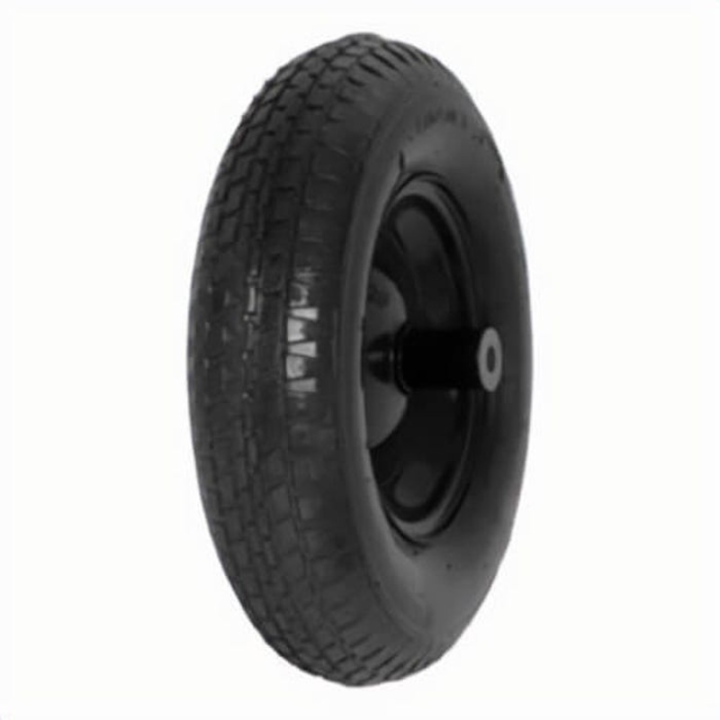 True Temper T22CC Wheelbarrow Tire, Ribbed, 8 in dia Tire Rim
