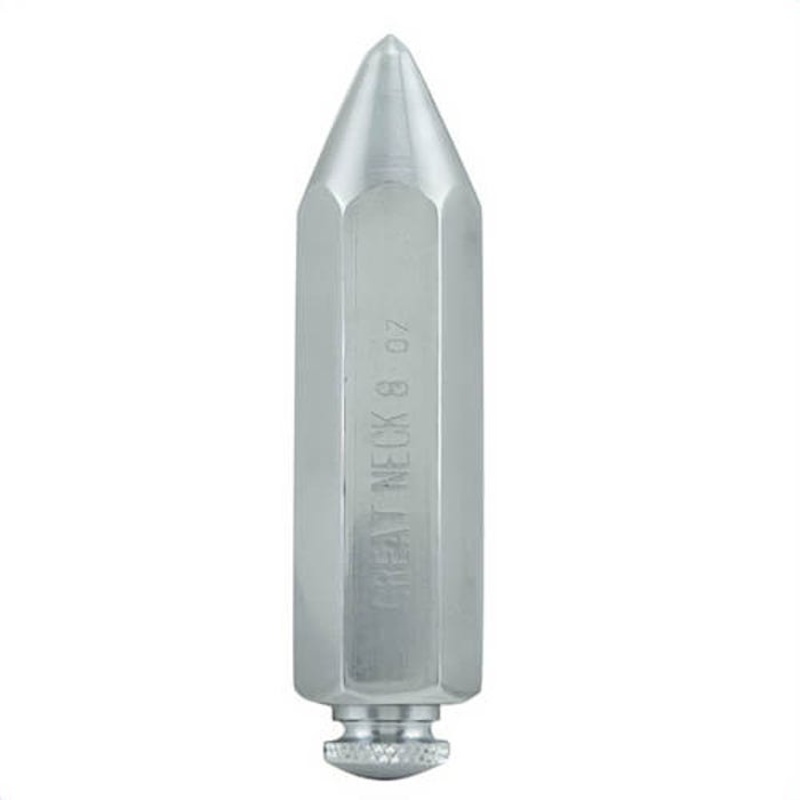 GreatNeck 8PB Hexagonal Plumb Bob, 8 oz, Steel, Chrome Plated