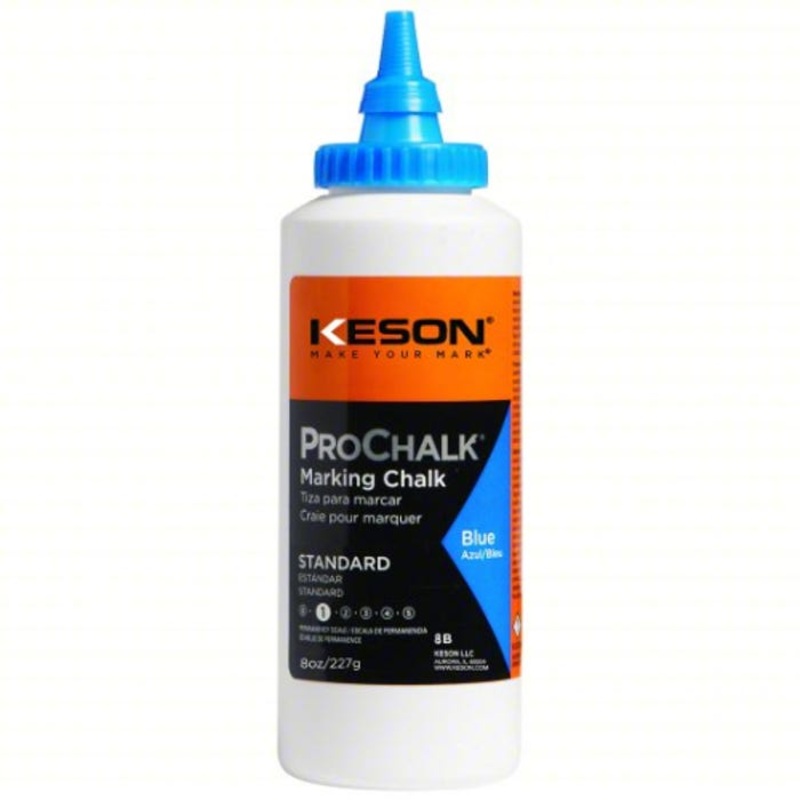Keson 12B Blue Chalk, 12 oz, Ultra-Fine