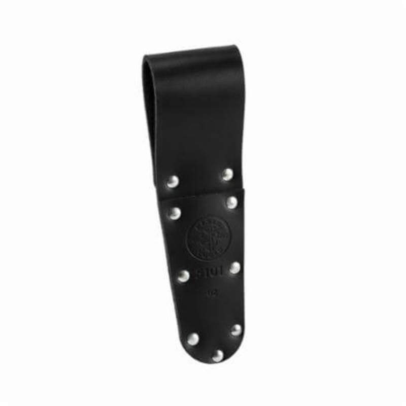 Klein 5101 Slotted Scissor Holder Tunnel, 1 pocket, For use with 2100-5, 2100-7 Electrician's Scissors, Leather, Black