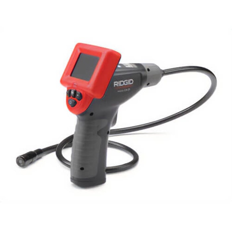 Ridgid 40043 Micro CA-25 Digital Inspection Camera, 4 ft L Probe, 2.4 in Color LCD Display, Aluminum