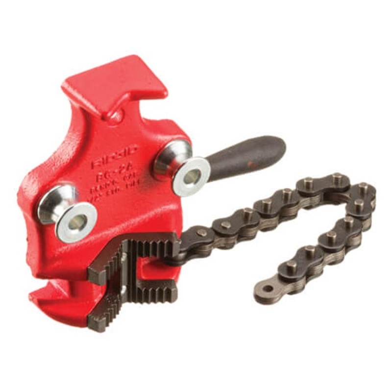 Ridgid 40175 Bottom Screw Bench Chain Vise, 1/8 to 2 in Pipe