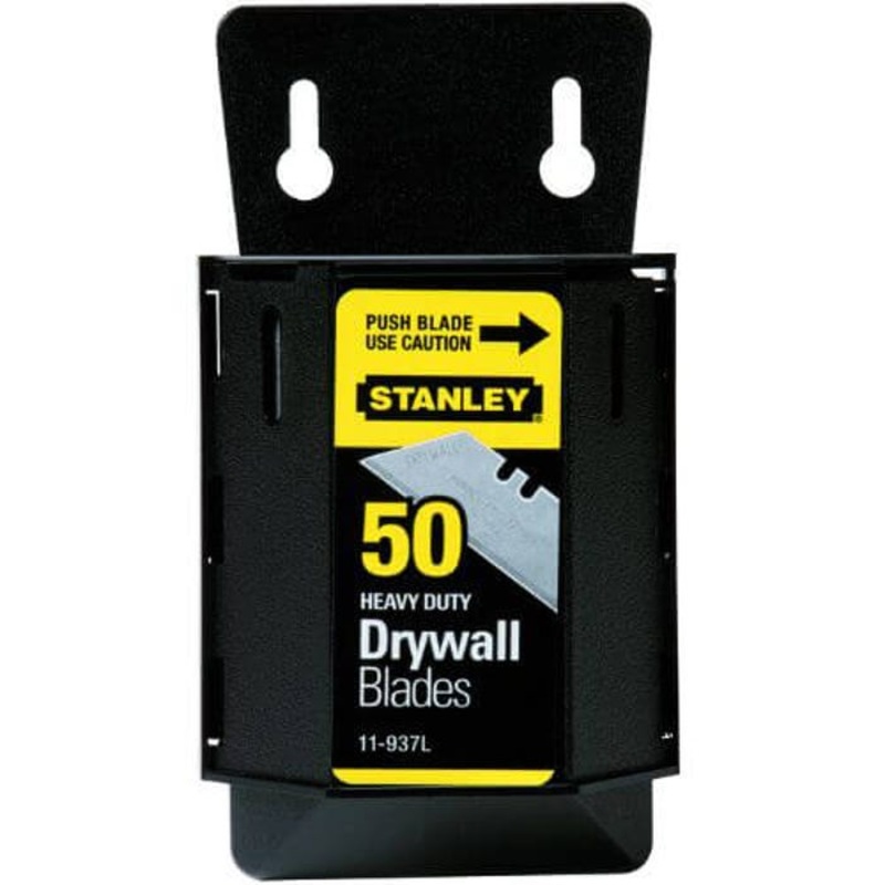 Stanley 11-937L Utility Knife Blade, Sharp Point/Straight Edge, 2-3/8 in L x 3/4 in W, 0.025 in Thick, Carbon Steel