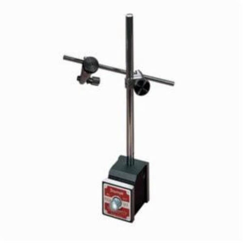 Starrett 657AA Indicator Holder, 1-57/64 in L x 1-5/8 in W x 1-29/32 in H Base, 9-21/34 in OAL, 1/4 in dia x 6 in L Rod