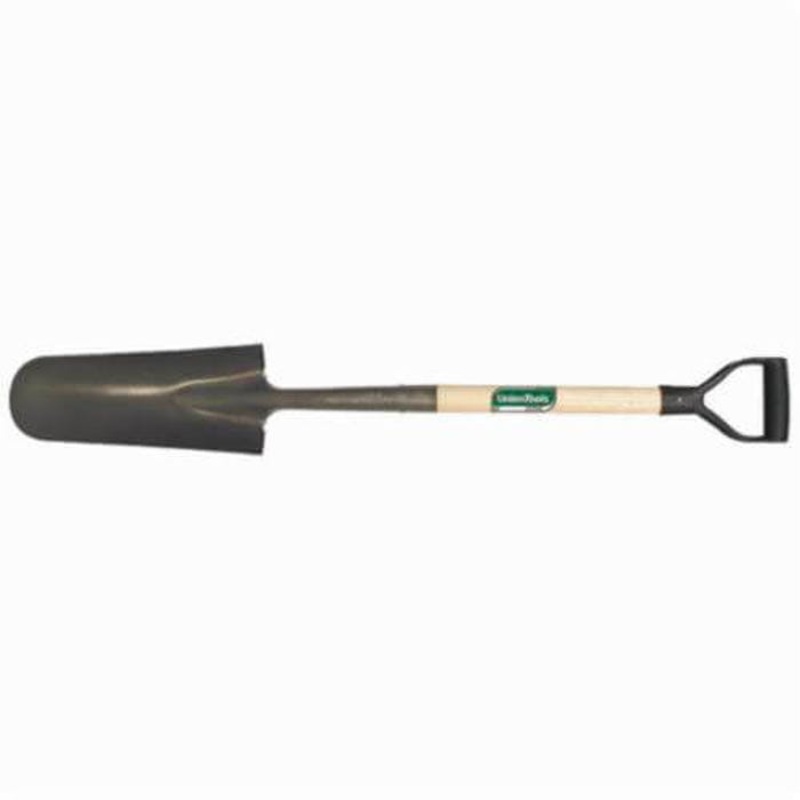 UnionTools 47107 Drain Spade Shovel, 14 in L, Tempered Steel Blade, 27 in Handle Length, Hardwood Handle