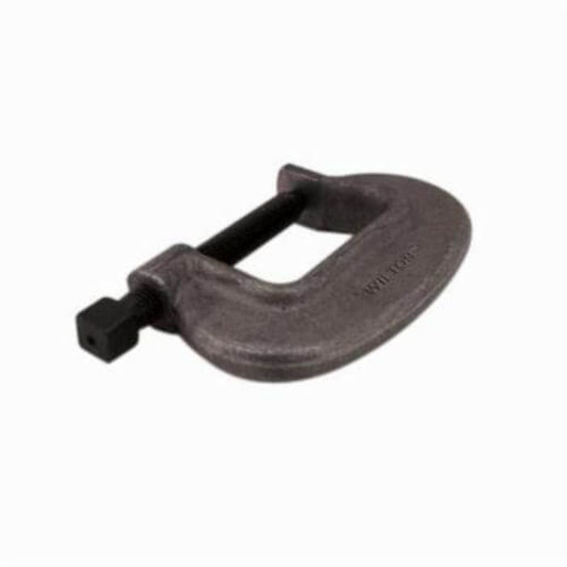 Wilton 14563 O Series Extra Heavy Duty Full Closing Spindle Bridge C-Clamp, 3-1/8 in D Throat, 0 to 5-1/2 in Jaw Opening, 1 in Screw