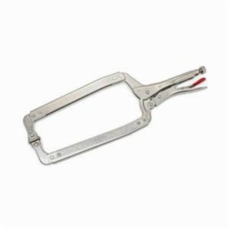 Crescent C18CCSN Compound Action Locking C-Clamp with Swivel Pads, Nickel Plated