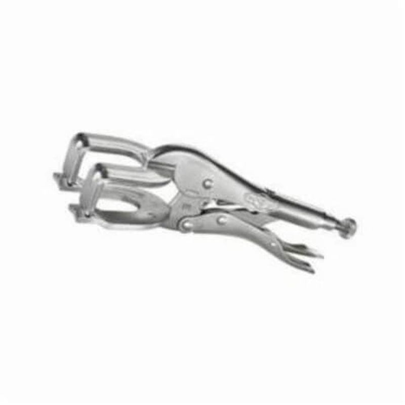 Irwin Vise-Grip Original 25ZR 9R Regular Locking Welding Clamp, Nickel Plated, 1-5/8 in D Throat, 2-3/4 in Jaw Opening