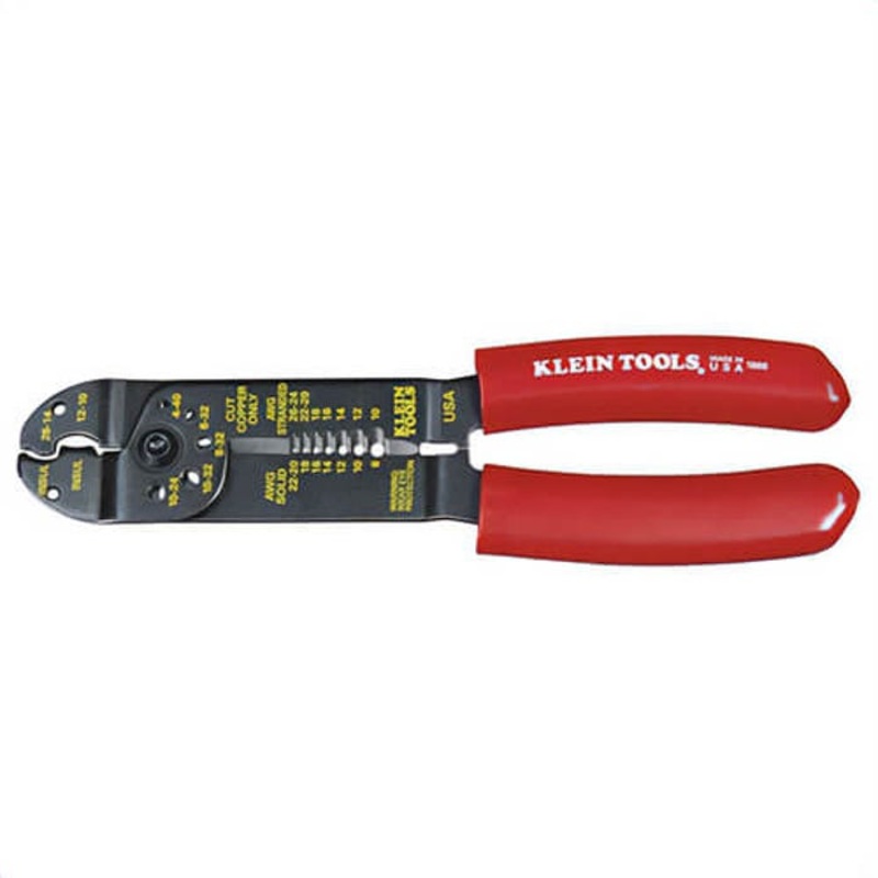Klein 1000 6-In-1 Multi-Purpose Stripper, 26 to 10 AWG Stranded, 22 to 8 AWG Solid Cable/Wire