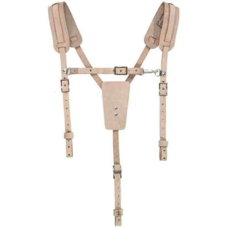 Klein 5413 Work Belt Suspender, Leather, Light Brown