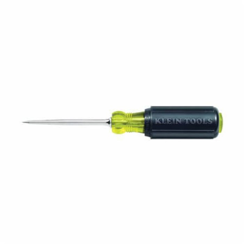 Klein 650 Demolition Heavy Duty Hard Pointed Scratch Awl, 3-1/2 in L Shank, Tempered Steel Shank, 7-7/8 in OAL