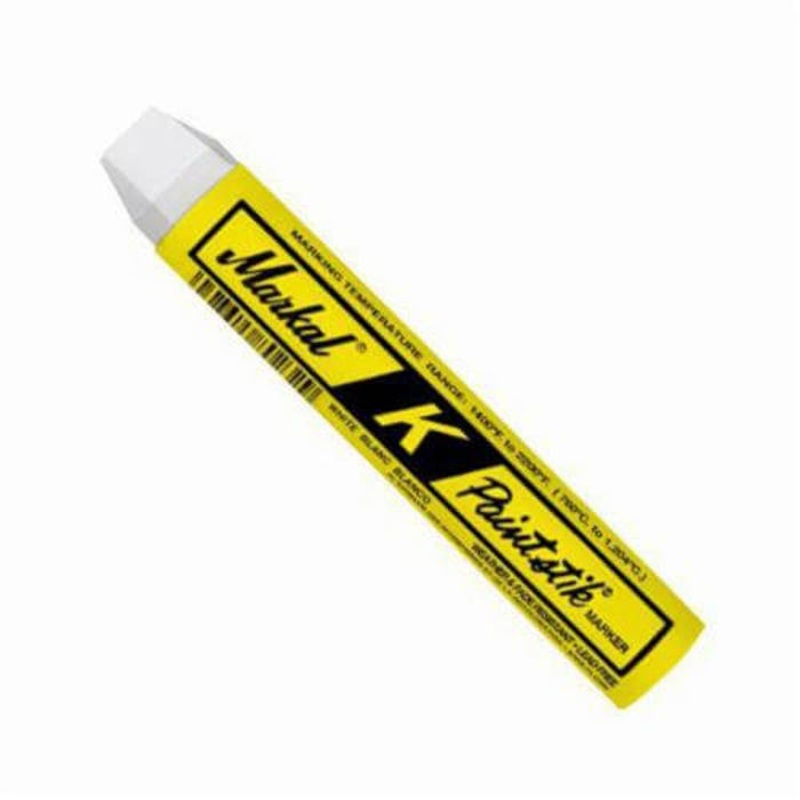 Markal 081820 K Paintstik Solid Paint Crayon, 3/4 in, White