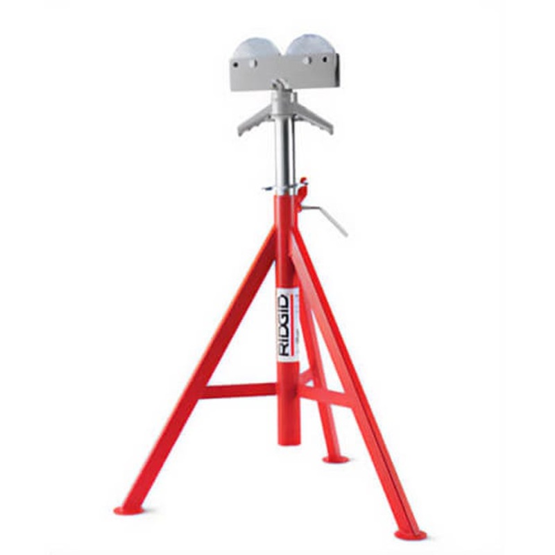 Ridgid 56672 High Head Roller Pipe Stand RJ-99, 12 in Pipe, 1000 lb Load
