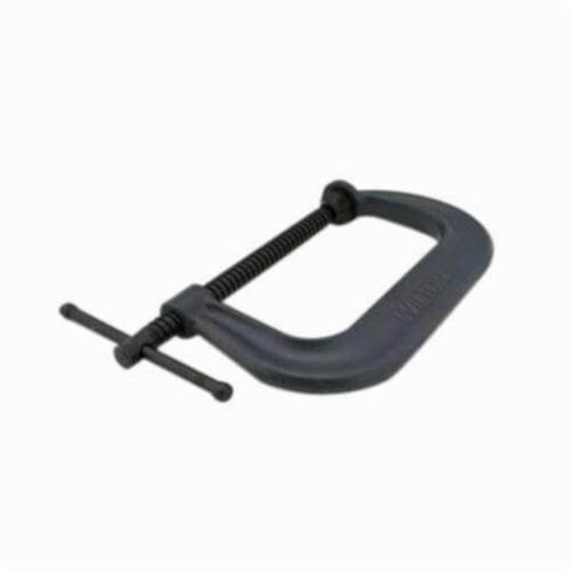Wilton 14284 Classic 400 Regular Duty Drop Forged C-Clamp, 6 in D Throat, 2 to 10-1/8 in Jaw Opening, 3/4 in Screw