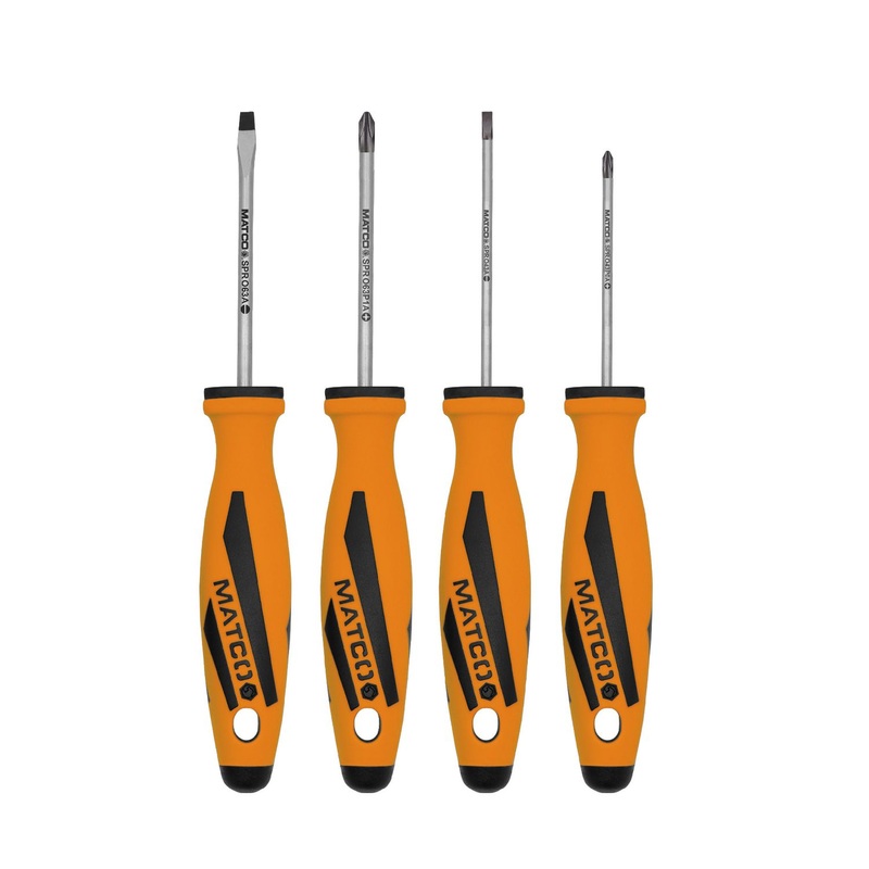 4 PIECE TOP TORQUE II PRECISION SCREWDRIVER SET - ORANGE