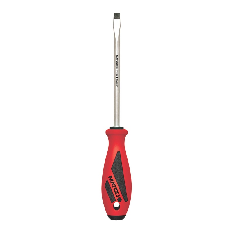 5/16" X 6" SLOT SCREWDRIVER - RED