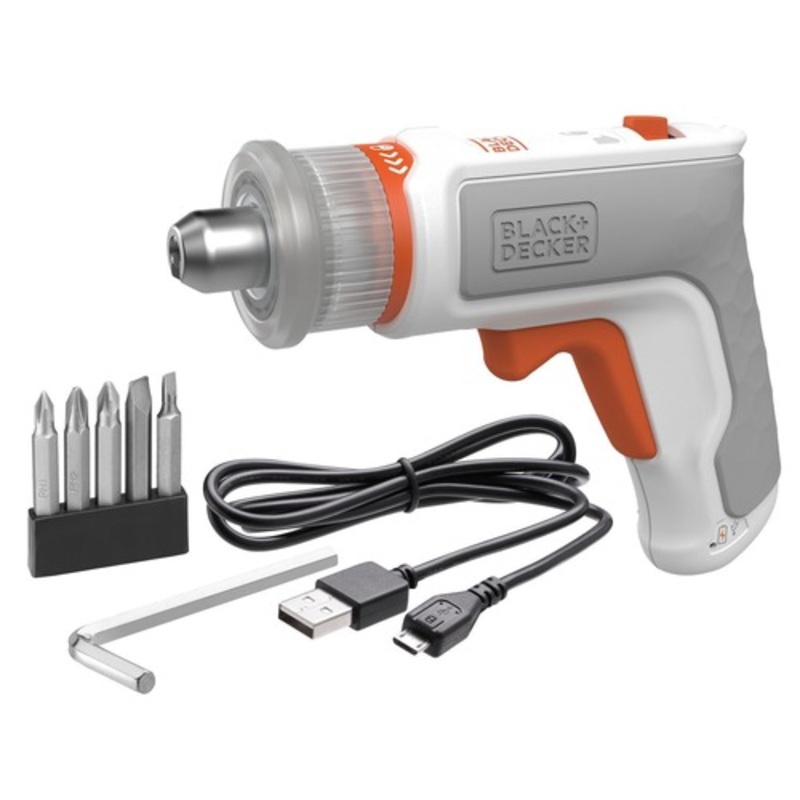 Black & Decker 4V MAX Cordless Screwdriver with 2 in. Assorted Bits - BCRTA601WAPB