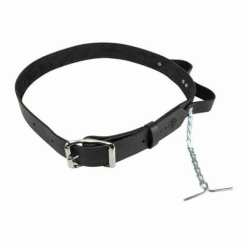 Klein 5207M Heavy Duty Electrician's Tool Belt, Size M, Leather, Black