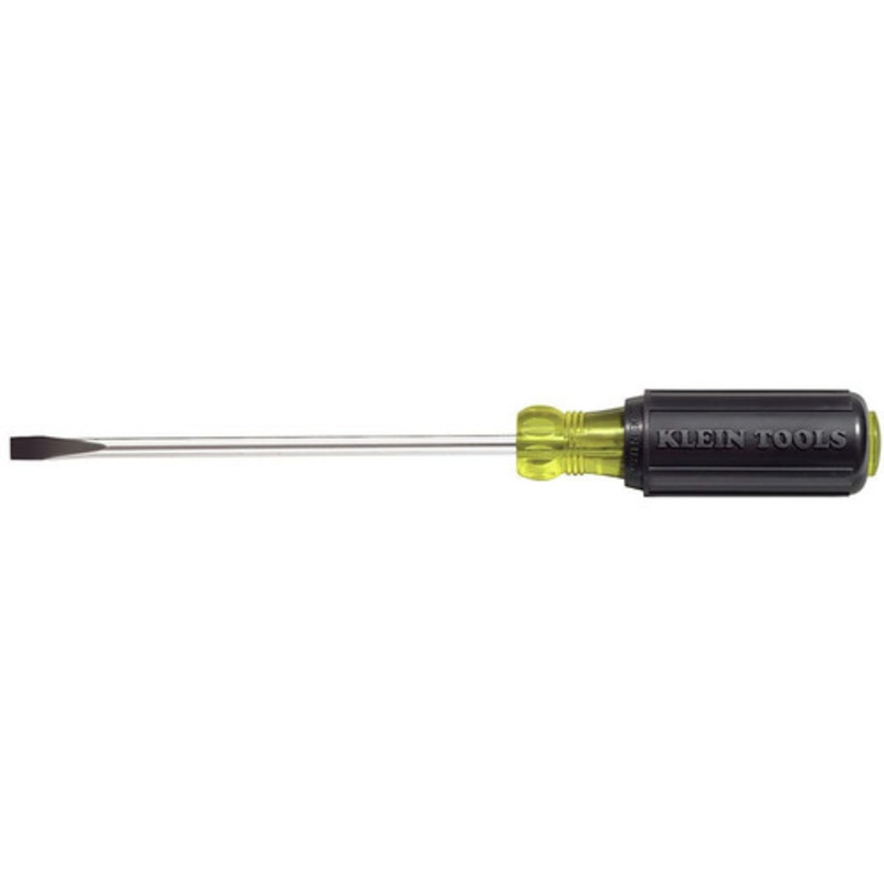 Klein Tools 1/4 in. Cabinet Tip 10 in. Shank Screwdriver - 605-10