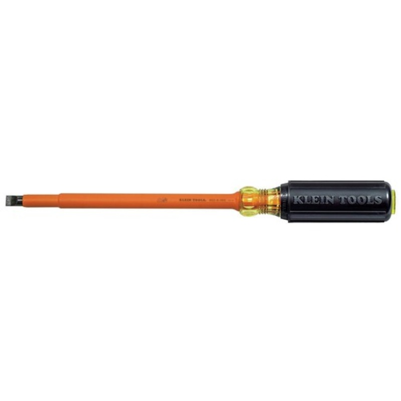 Klein Tools 3/8 in. Cabinet Tip 8 in. Shank Insulated Screwdriver - 602-8-INS