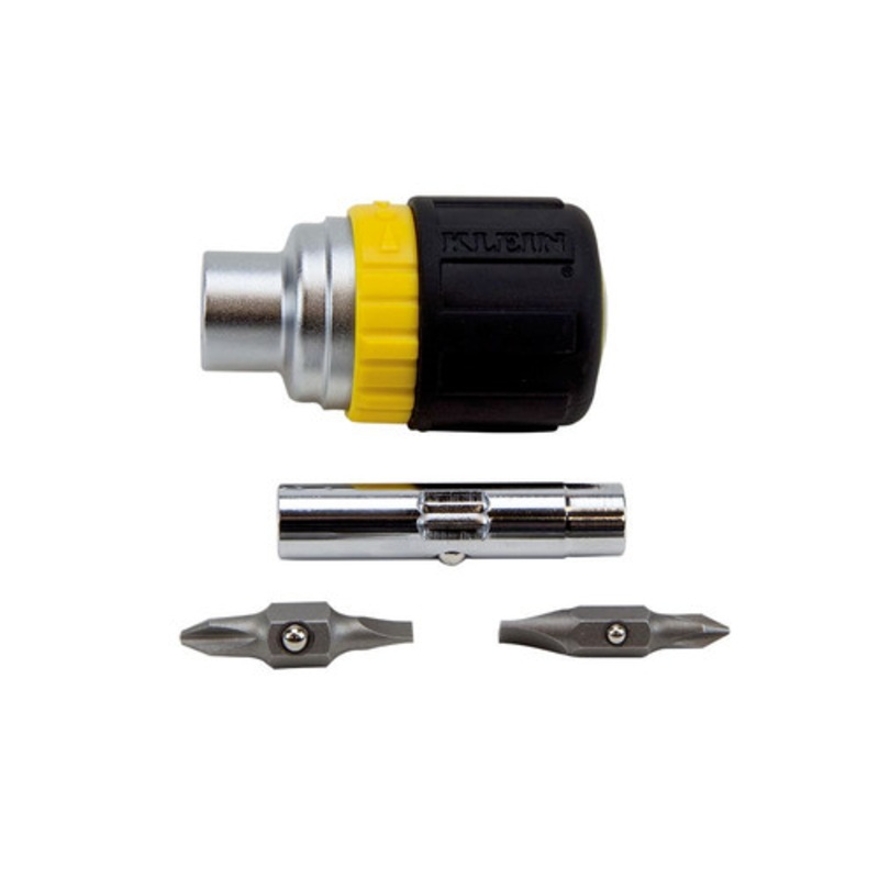 Klein Tools 6-in-1 Multi-Bit Ratcheting Screwdriver - 32593