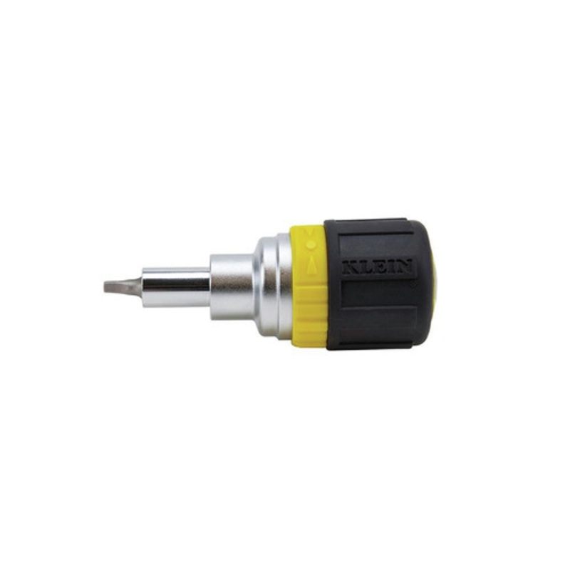 Klein Tools 6-in-1 Stubby, Ph, Sl, Sq, Nut Multi-Bit Ratcheting Screwdriver - 32594