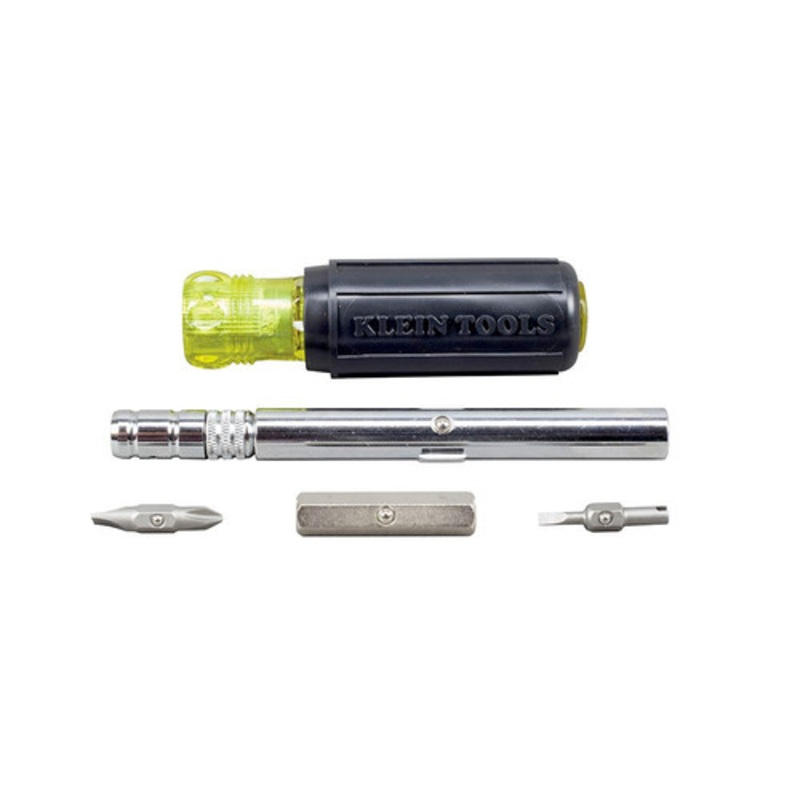 Klein Tools HVAC Slide Drive 8-in-1 Multi-Bit Screwdriver/Nut Driver - 32596