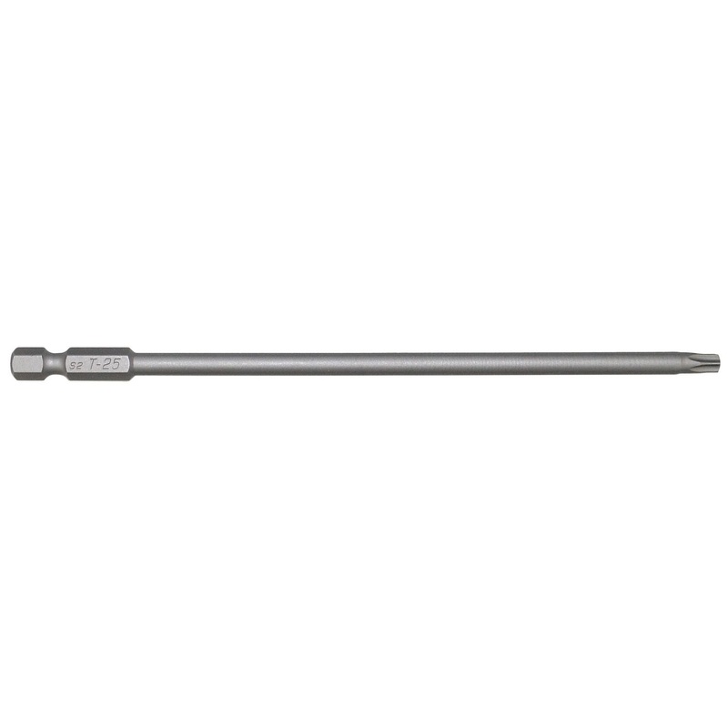 T25 X 6'' 1/4'' DRIVE S2 STEEL POWER BIT