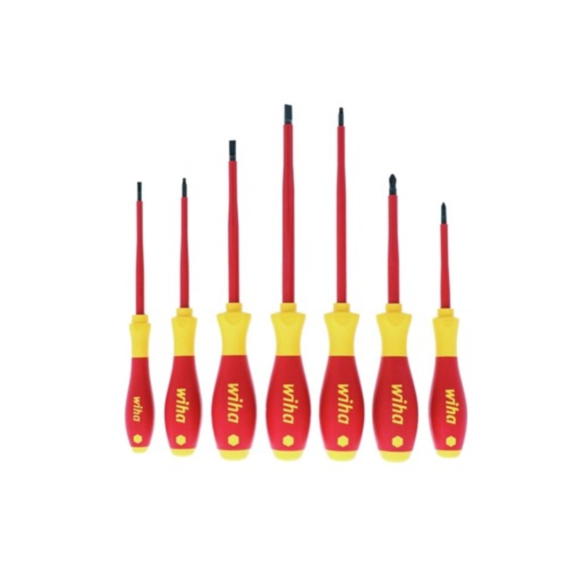 Wiha Tools (7-Piece) Insulated SoftFinish Screwdriver Set - 32097