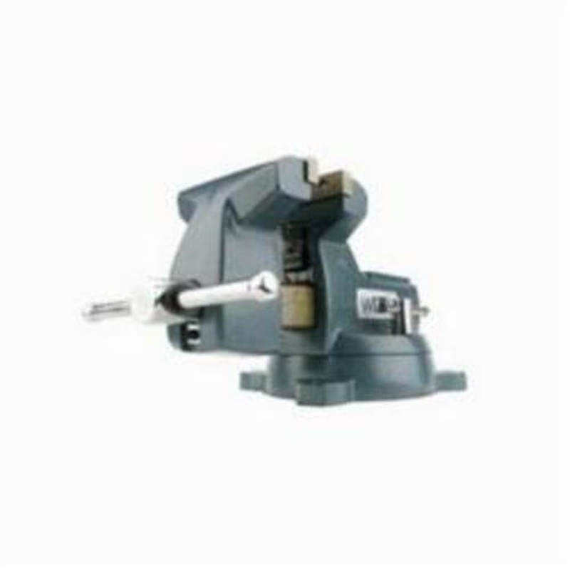 Wilton 21300 740 Mechanics Bench Vise, Serrated Jaw, 4-1/2 in Jaw Opening, 4 in W Steel Jaw, 3-7/16 in D Throat