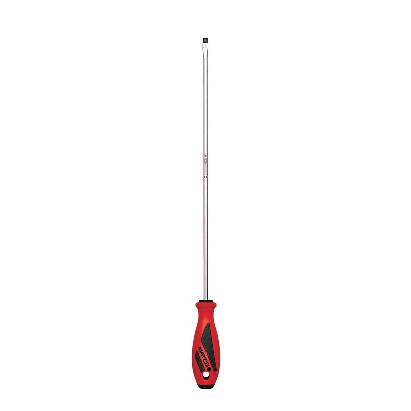 1/4" X 14" SLOT SCREWDRIVER - RED