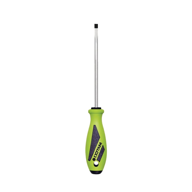 1/4" X 8" SLOTTED SCREWDRIVER - FLUORESCENT