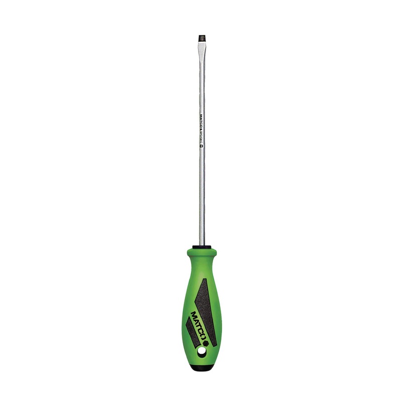 1/4" X 8" SLOTTED SCREWDRIVER - GREEN