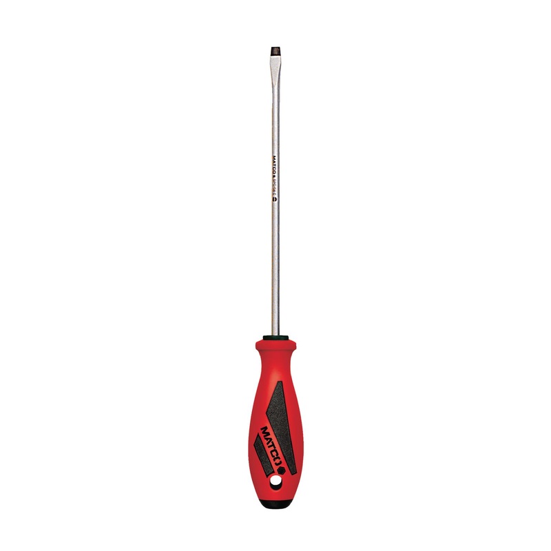 1/4" X 8" SLOTTED SCREWDRIVER - RED
